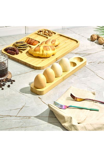 MATMEL Bamboo Egg Bowl - Brown - 30 cm
