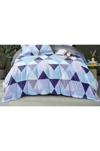 CHIRASO CHIRASO Finet Bedding Set, 4 Pieces, Sheet 140x200, Duvet Cover 160x200, 2 Pillowcases, with print