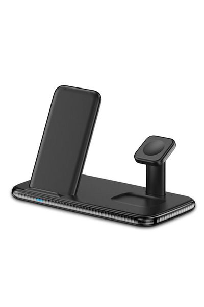 OEM Wireless Charging Station 4 in 1 for Smartphone, iPhone, iWatch, Airpods, Black