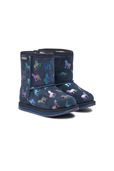 EMU Australia Rainbow Unicorn Brumby Unisex Kids Pink Boots Unisex Kids Boots K12373