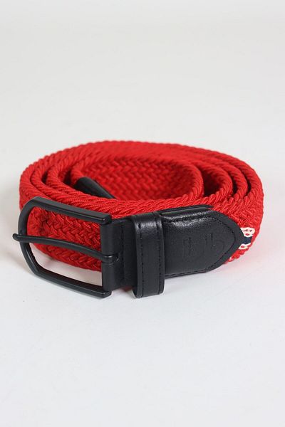 babbelt Elastic Knitted Unisex Belt Red