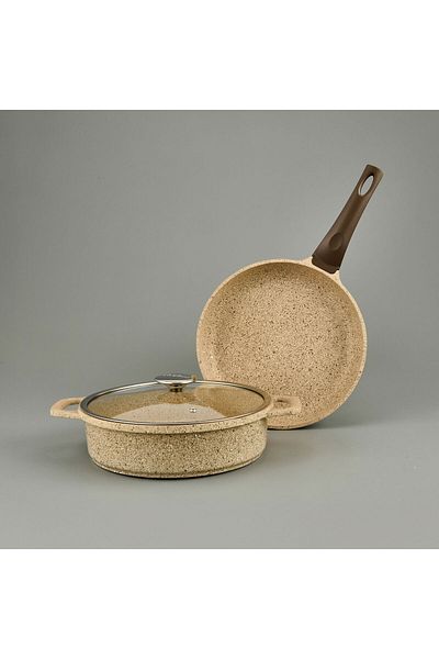 Amboss Montana 3 Piece Pan Set - Beige - 26 cm