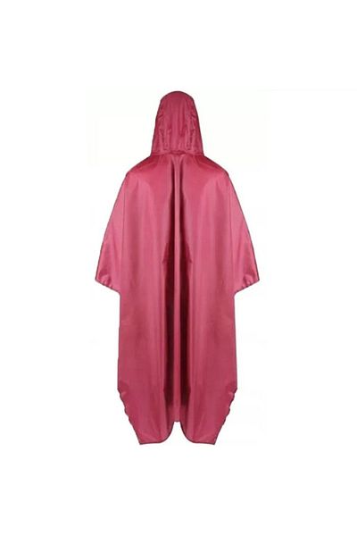 OEM Waterproof cape with hood, ideal for cyclists, universal, red