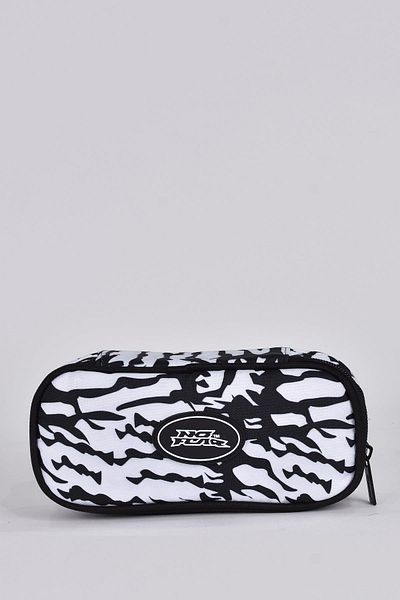 No Fear Pencil Bag 03575 Oval Black White Single Compartment