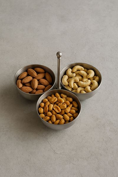 Mirilliahome 3 Compartment Stainless Steel Presentation Bowl – Metal Snack Bowl and Sauce Bowl