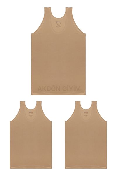 TEKKAPLAN 3-Piece Skin Color Lycra Men's Undershirt