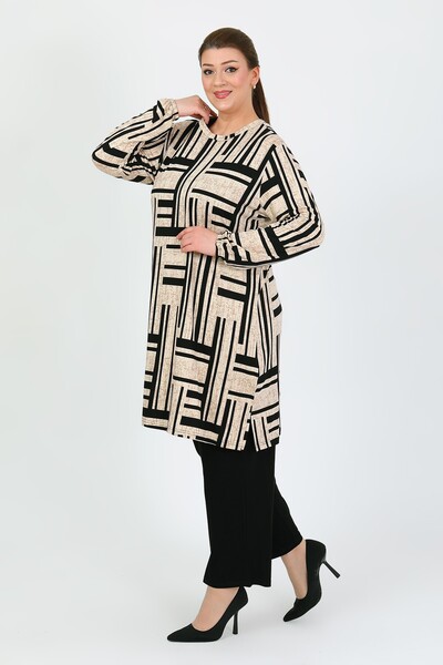 By Alba Collection Women's Mink Turban Lycra Large Size Double Set