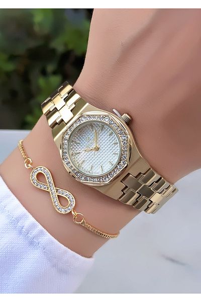 Homies Original Invoice Waterproof Women's Wrist Watch with Bracelet Gift