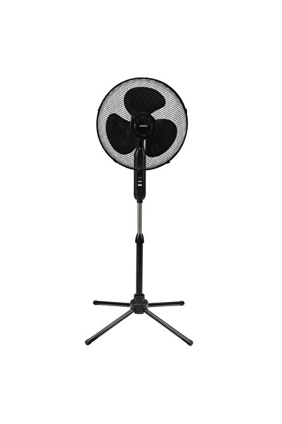 Everest FAN10 EcoWind Siyah 16 Maks 45W 3 Kademe 1100RPM Metal Yıldız Ayak 3 Bıçaklı Vantilatör/ Per