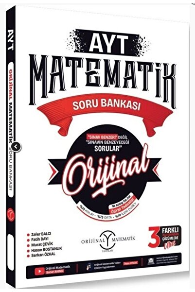 Orijinal Yayınları Ayt Orijinal Matematik Soru Bankası 2024-2025 Basım