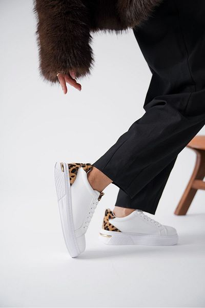 Zerenyus Pantofi sport de damă Vega Premium Leopard alb