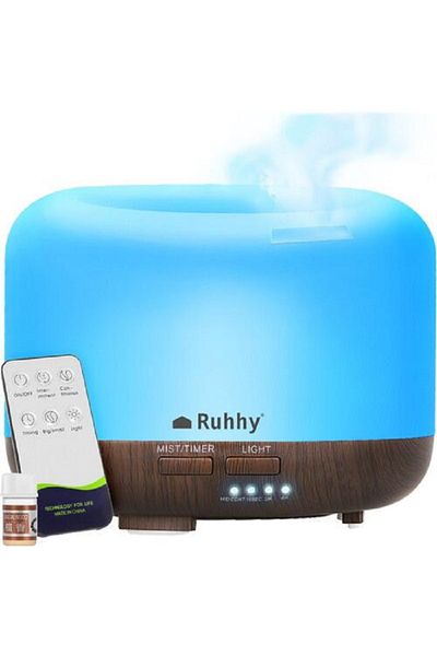 SMARTECH Essential Oil Diffuser, Aromatherapy Humidifier, 300ML Reservoir, with Remote Control and Adjustable