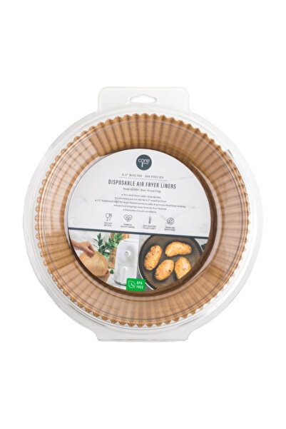 Core Kitchen 100-Piece Disposable Round Air Fryer Liners 6.3 Inch