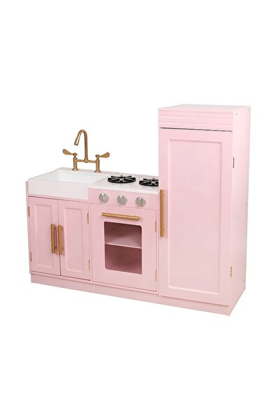 ideal STORE Wooden Kitchen Hello Kitty idealSTORE with LED Lights, Detachable Sink, Stove and Oven
