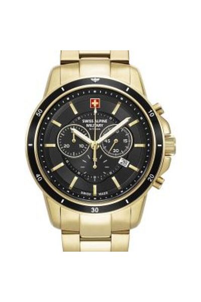 Swiss Alpine Military 7089.9117 Chronograph Mens Watch 44mm 10ATM