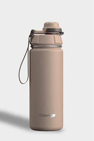Stevig 1 ترمس ستيل مقاوم للتسرب 500 مل بني فاتح ST-224