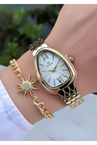 Homies Original Invoice Waterproof Women's Wrist Watch with Bracelet Gift