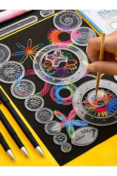 Orient 22pcsGeometric Spirograph Drawing Kit for Kids & Artists – DIY Mandala Art Tool Set
