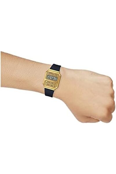 Casio Casio Unisex Watch Vintage Digital Clear Dial Resin Band A100WEFG-9ADF