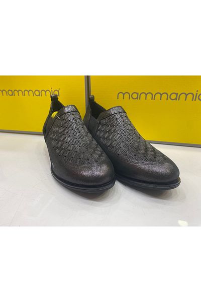 Mammamia 7360 25Ya Women's Casual Shoes Steel Glitter