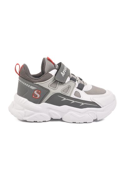 AYAKMOD Pantofi sport pentru băiat cu velcro alb Ice 315 P