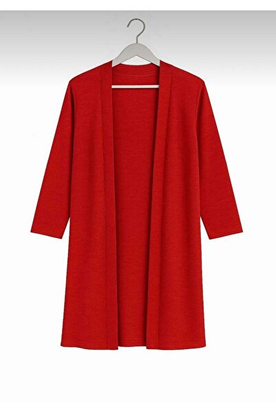 STİLZERAFET Women's Thin Combed Cotton Fabric Cardigan Standard Size