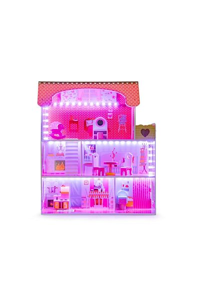 ideal STORE Casă de păpuși din lemn PALATUL PRINȚESEI IdealSTORE