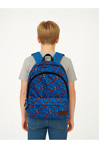 Rosmod Unisex Black Patterned Backpack with Many Eyes