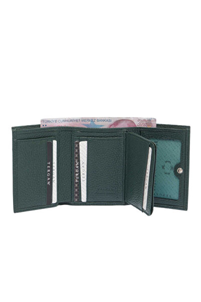 Tergan Green Genuine Leather Women's Wallet - S1Cb00005633-I5T