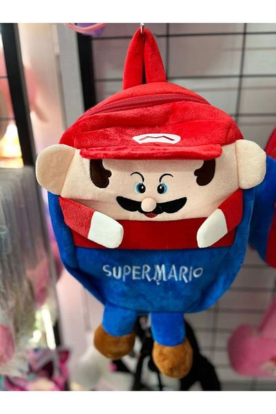 EyER Shoping Mario Kindergarten Bag Plush with Adjustable Strap