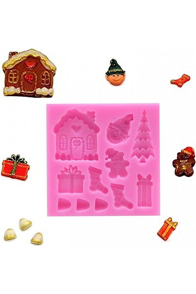 DYWW Set de 3 forme de bomboane DYWW, silicon, roz, 9 x 5,2 cm / 8,5 x 8,2 cm