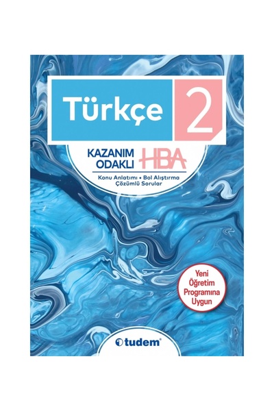 Tudem Yayınları 2. Sınıf Türkçe Kazanım Odaklı Hba