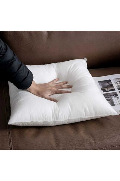 ŞAŞKIN HOUSE Home 4 Pcs 43× 43 cm 350 Gr 1St Quality 100% Bead Silicone Square Soft Kirlent Inner Pillow Cushion