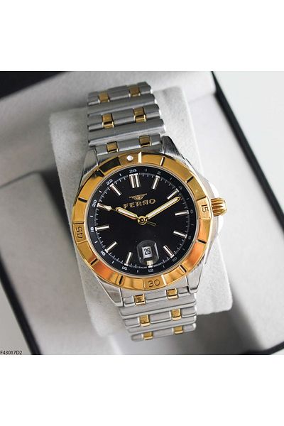 FERRO F43017D2 Men's Wrist Watch with Steel Cord