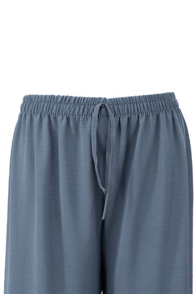 Oppland Women's Solid Color Relaxed Fit Elastic Waist Aerobin Fabric Pants Comfortable
