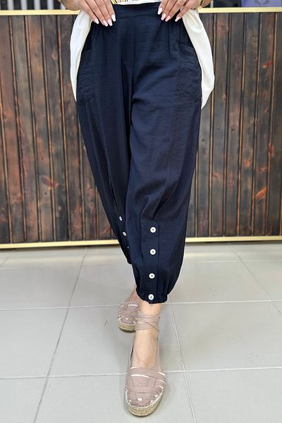 GÖKSEL Front Buttoned Pants Large Size