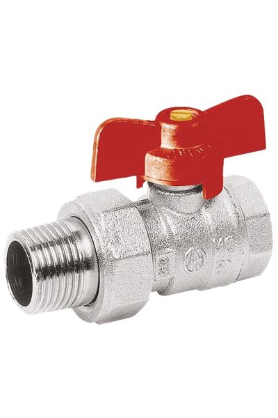 flores Butterfly valve with union nut, 3/4