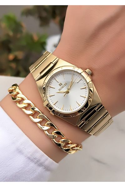 Homies Original Invoice Waterproof Women's Wrist Watch with Bracelet Gift