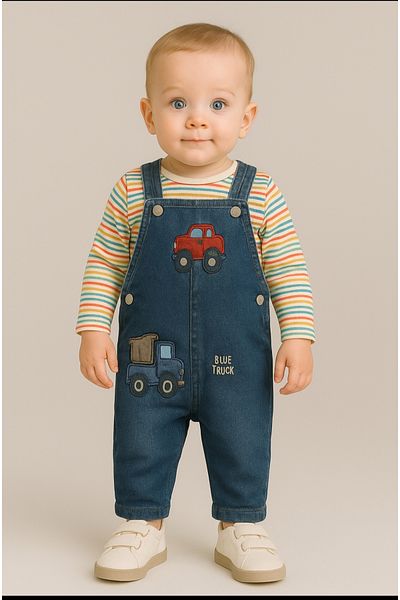 Çikoby Baby Boy-Child Strap Salopet Jumpsuit