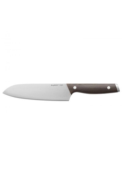 Berghoff Santoku Knife, 17.5 cm, Steel, Silver/Brown