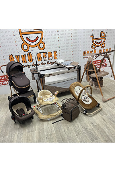 ÖYKÜ BEBEK DUNYASI Yeni Doğan Bebek Çeyiz Seti Full Set ( Park beşik+Bebek Ar...