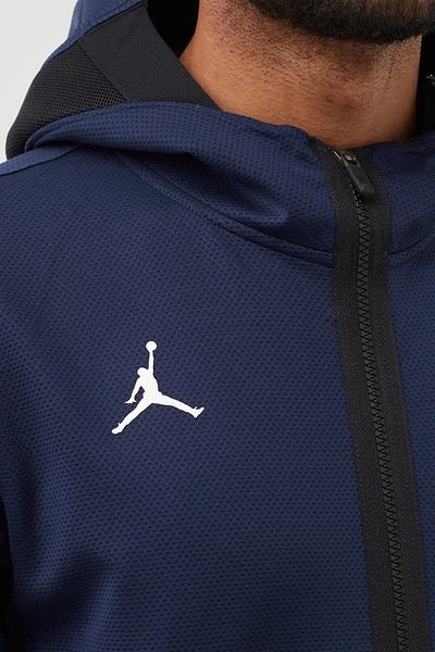 Nike Jordan France Dri Fit Therma Flex Hoodie Ανδρικό φούτερ με κουκούλα Navy Blue