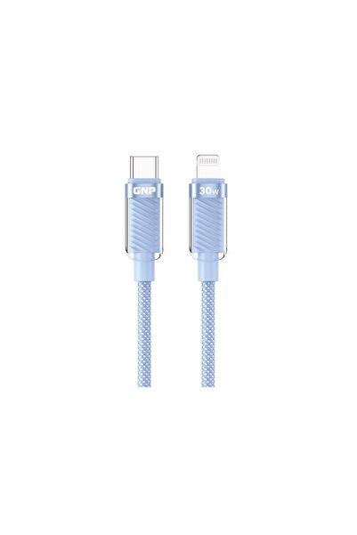 Transparent TYPE-C To Lightning 1.2 Metre Mavi