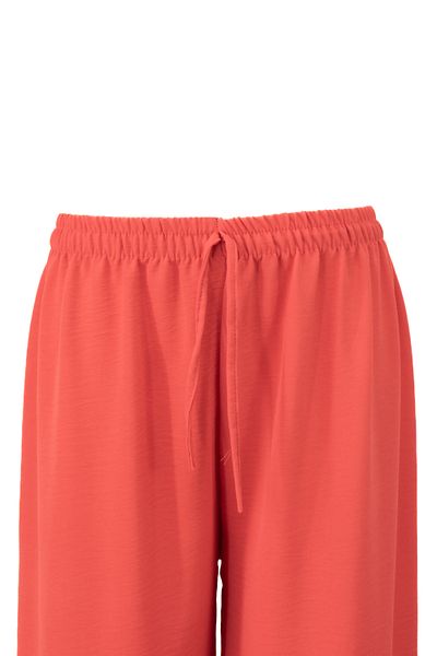 Oppland Women's Solid Color Relaxed Fit Elastic Waist Aerobin Fabric Pants Comfortable