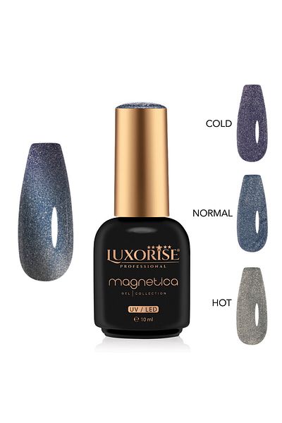 LUXORISE Oja semipermanentă MAGNETICA - ThermoCharm, Amethyst Aura 10ml