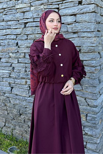 Ovn. Φόρεμα Kyle Bolero - Claret Red