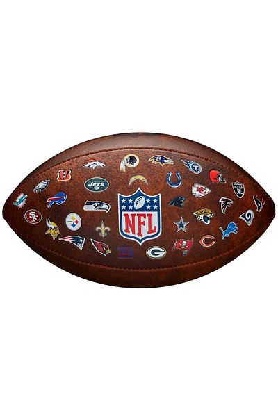 Wilson NFL JR Throwback FB 32 Team Logo Ball, Unisex american football balls