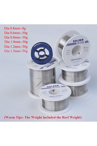Choice Dia 0.8mm 8g High Purity Soldering Wire 8g50g/roll Mixed Tin Rosin Core Dia 0.6/0.8/1/1.2/1.5mm Sold