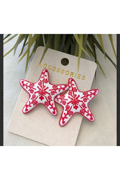 Pera Zr Brand Model Star Earrings