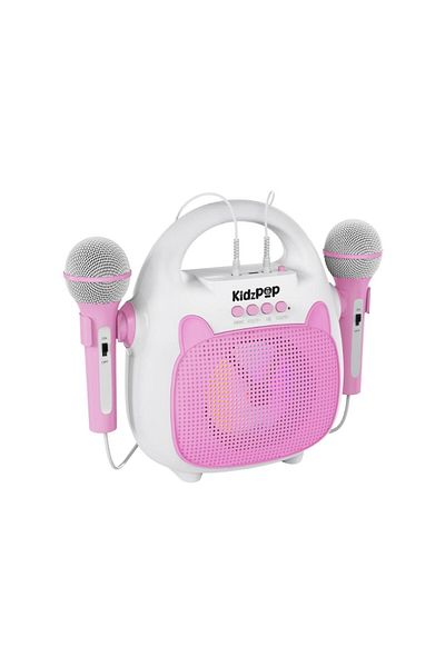 Echo Audio Kidz Pop Kids Karaoke Machine with Bluetooth, LED Lights & 2 Wired Microphones